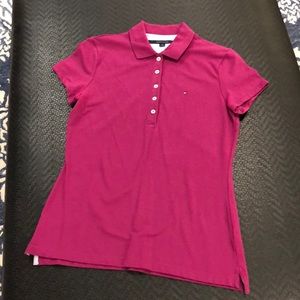Cranberry Tommy Hilfiger ‘polo’ shirt.